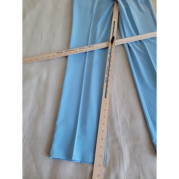 1764 Golf Pants Mens 32x32 Blue Flat Front Performance Stretch Casual Logo NEW - Picture 5 of 13